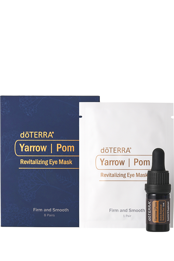 Yarrow Pom revitalizing eye mask and essential oil